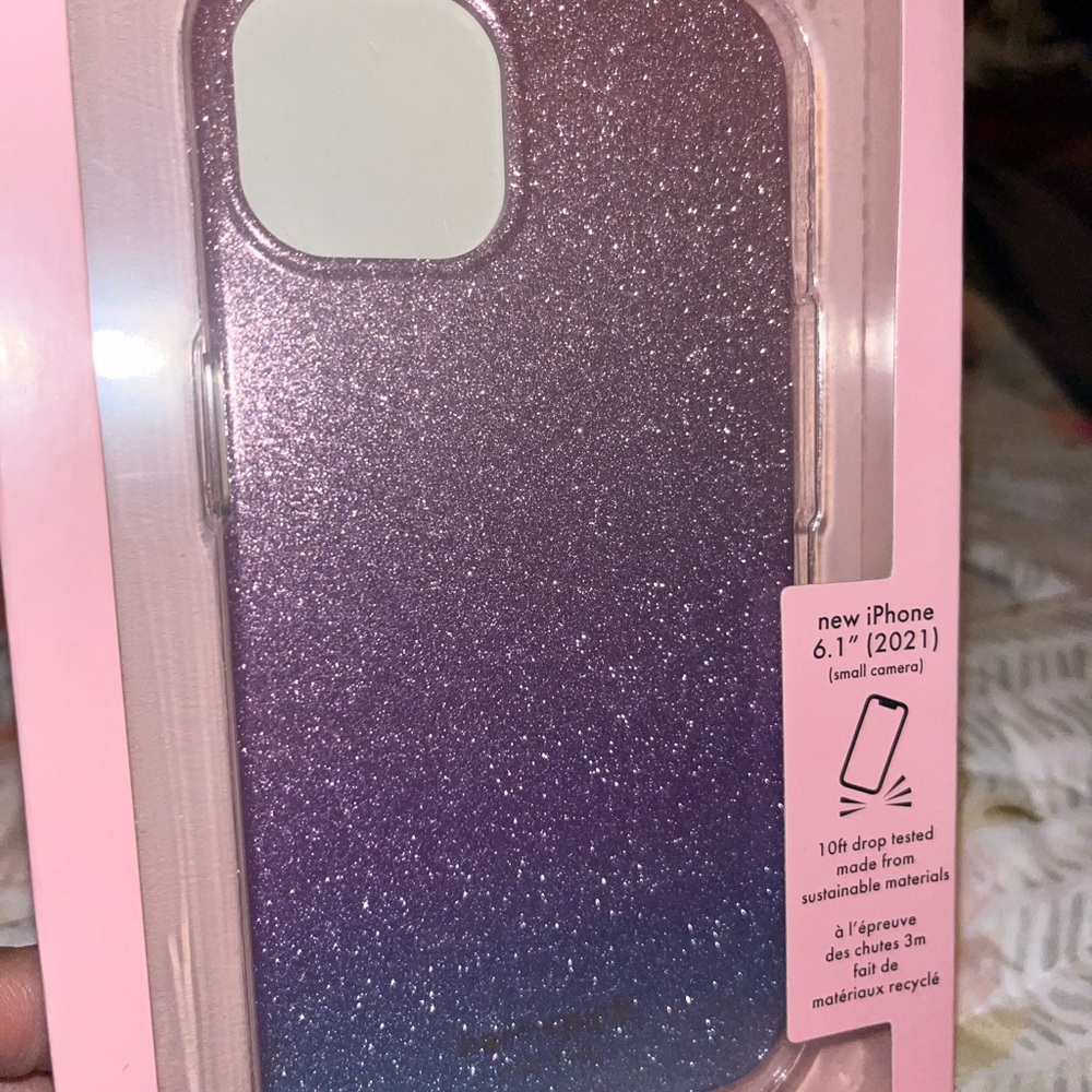 📲NIB Kate spade Iphone 13 case ombre pink blue 📲